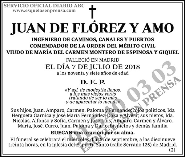 Juan de Flórez y Amo